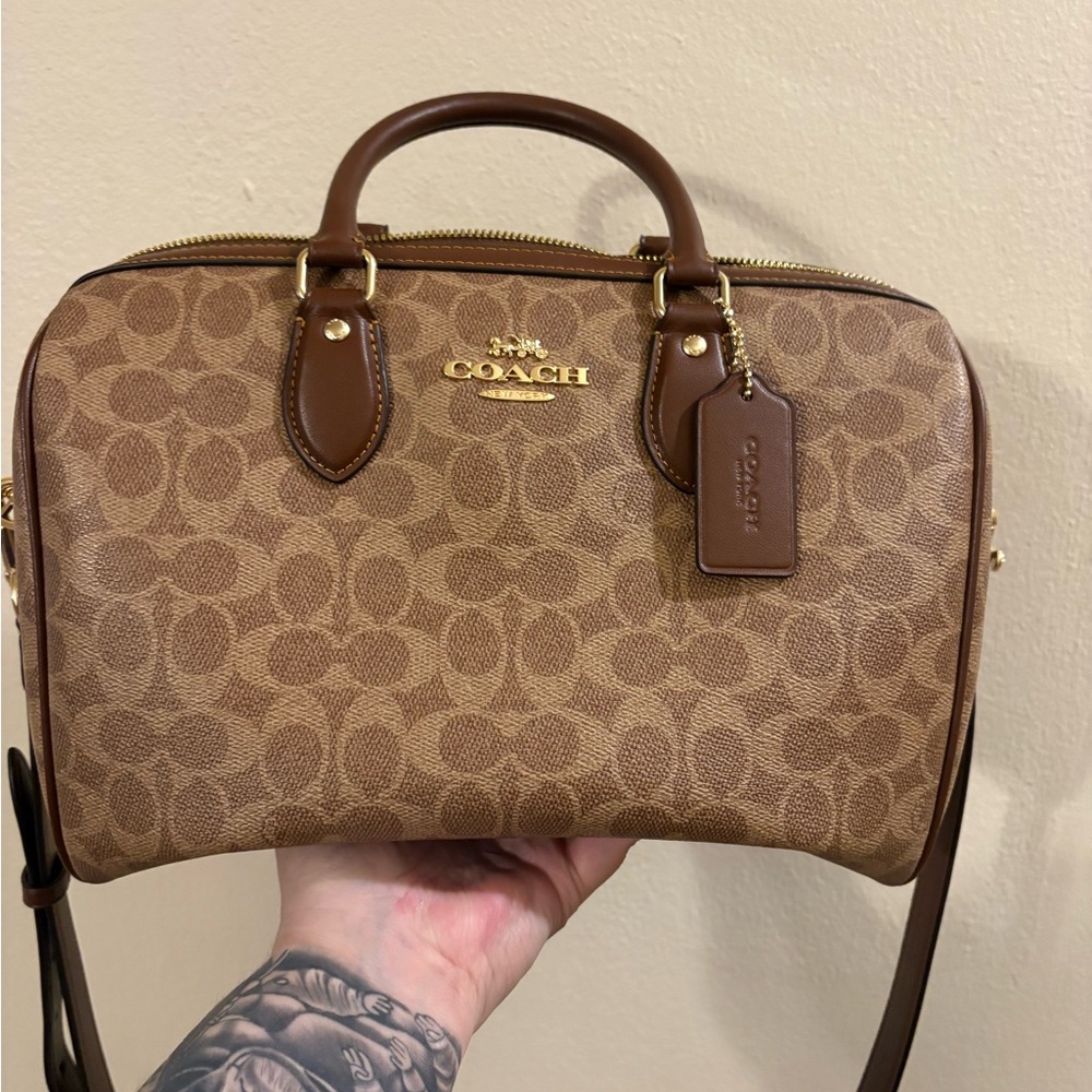 Coach Brown Signature Satchel